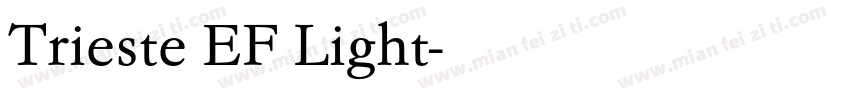 Trieste EF Light字体转换